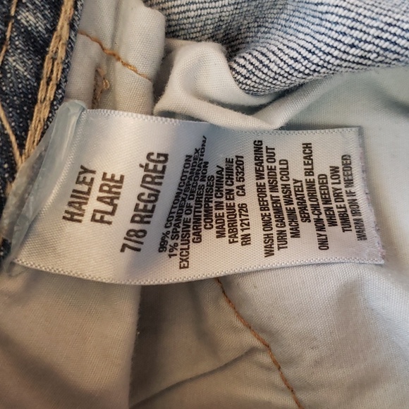 WOMENS JEANS AEROPOSTALE HAILEY FLARE SIZE 7/8 REGULAR - Picture 3 of 4